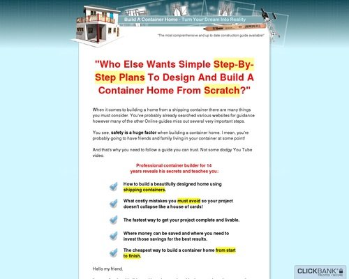Construct A Container House