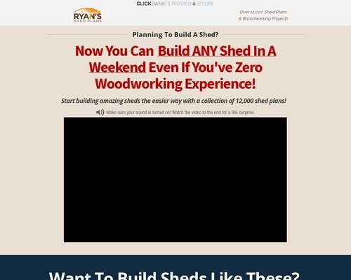 Ryan Shed Plans 12,000 Shed Plans and Designs For Simple Shed Constructing! – RyanShedPlans